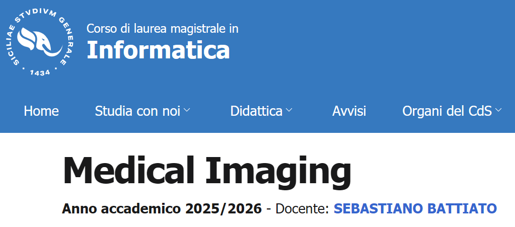 Medical Imaging course announcement visual